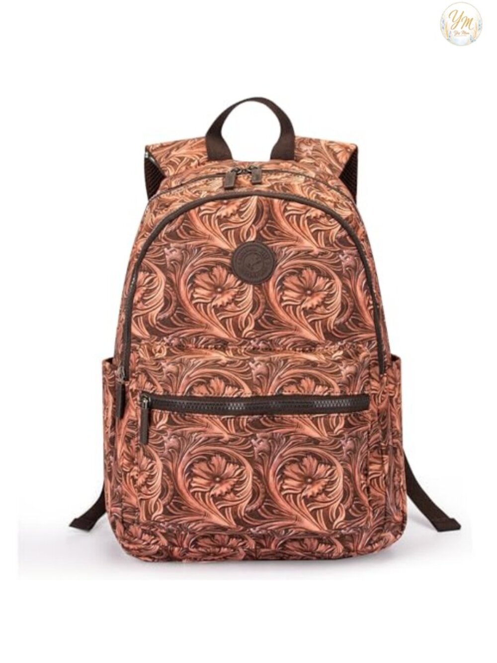 Western Aztec Print Backpack Purse Waterproof Nylon Laptop Rucksack Work Travel